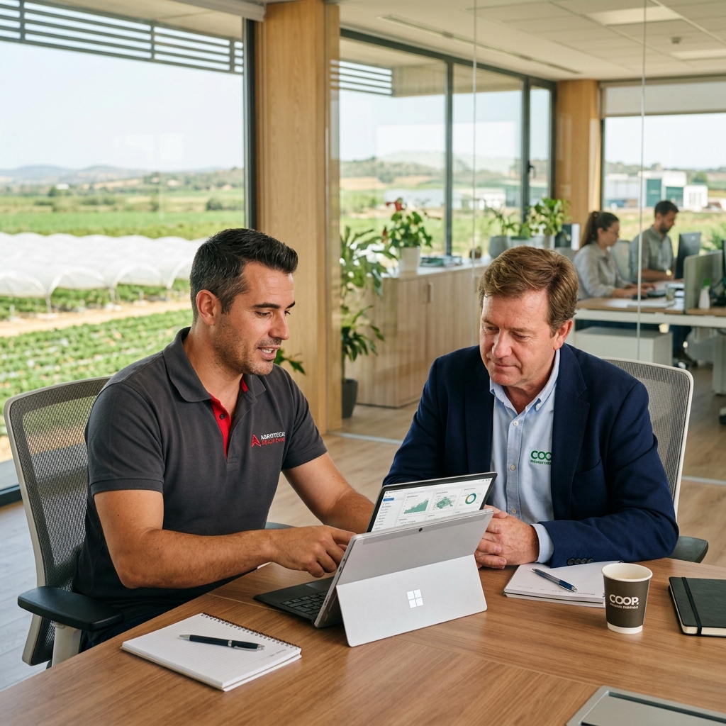 Cooperativa agrícola de frutos rojos satisfecha en Huelva con FM4
